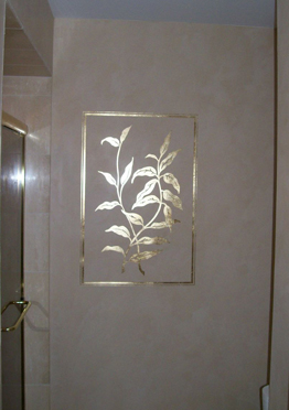 Stenciled Venetian Plaster