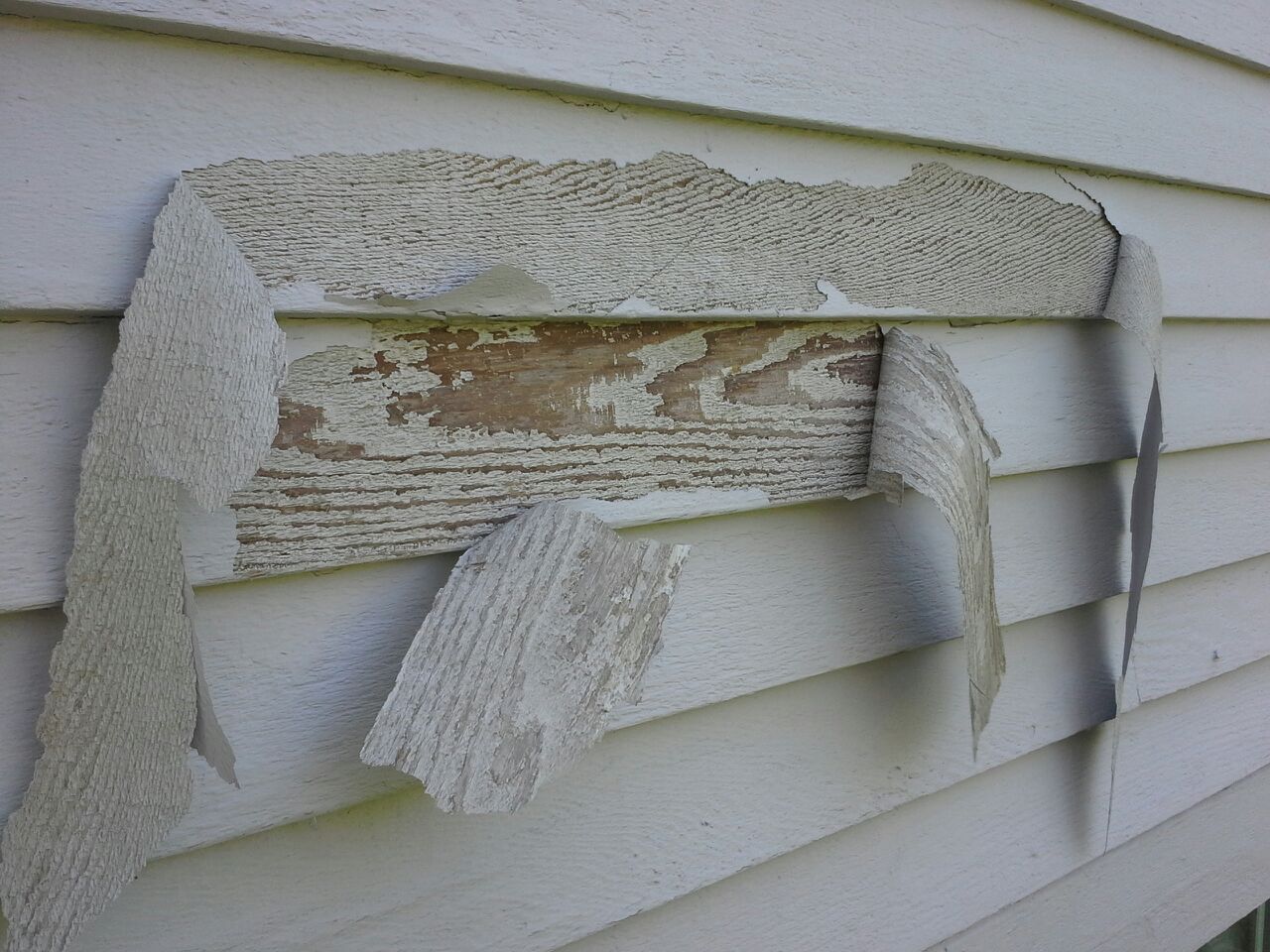 Peeling Solid Color Stain on Cedar Siding Painting In Partnership